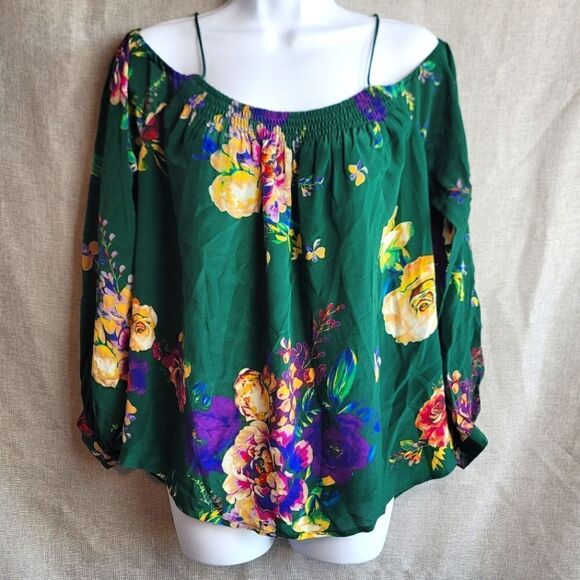MAEVE Silk Cold Shoulder Top - Picture 1 of 10